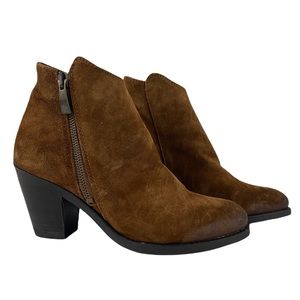 ALPE WOMAN NWOT Camel Suede Ankle Boots
